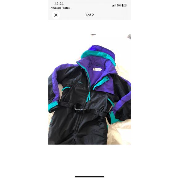 Mens or Women's Unisex VTG Columbia 80s 90s Full Ski Suit Retro Small - Picture 5 of 11